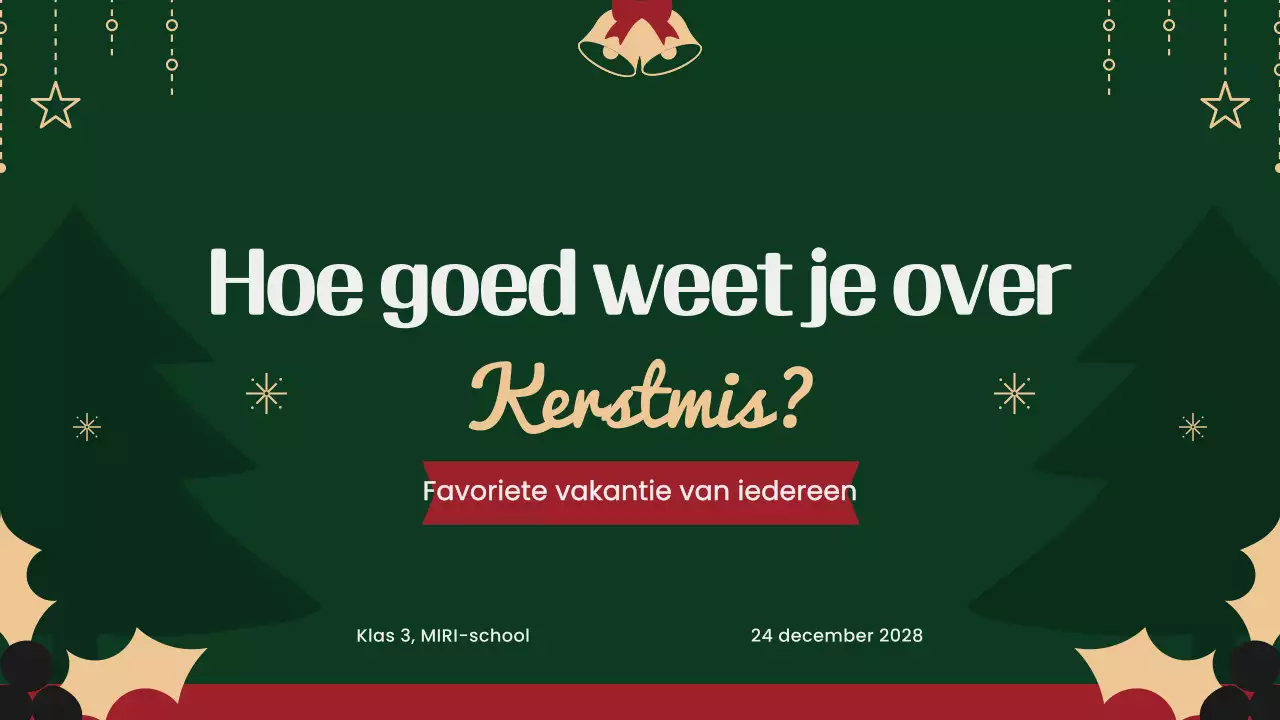 feestelijke groene kerstvragen