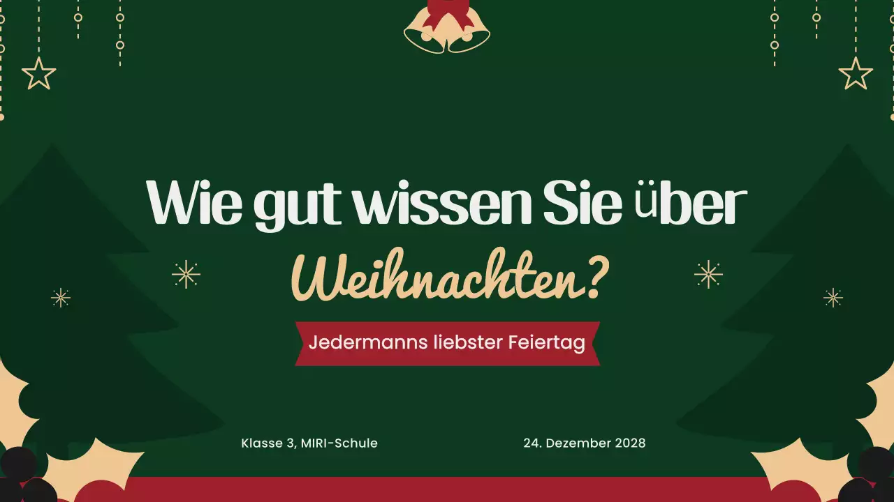 festliche grüne weihnachtsfragen