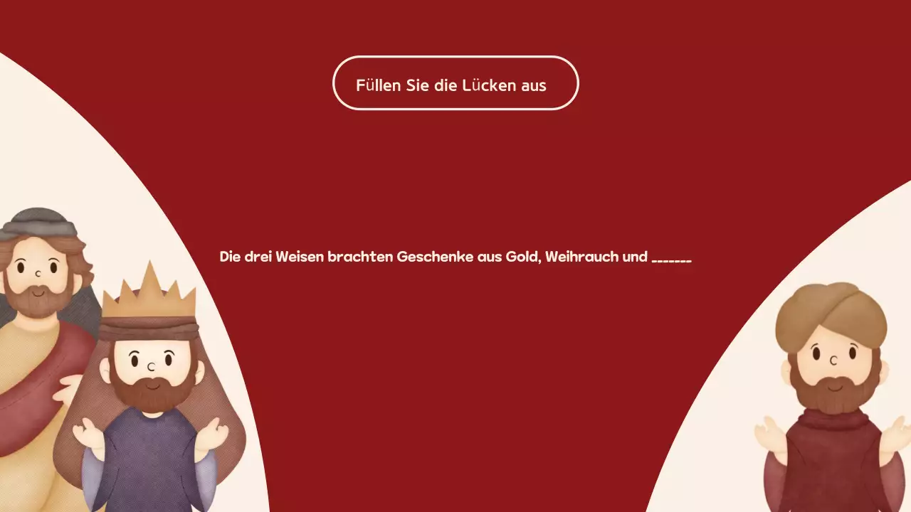 Red Beige Illustration Christmas Quiz