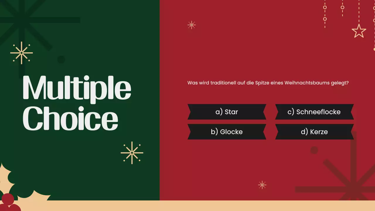 festliche grüne weihnachtsfragen