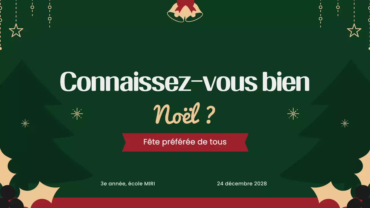 Questions sur le Noël vert et festif
