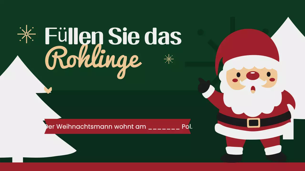 festliche grüne weihnachtsfragen