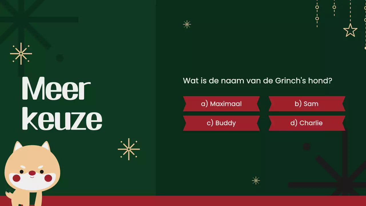 feestelijke groene kerstvragen