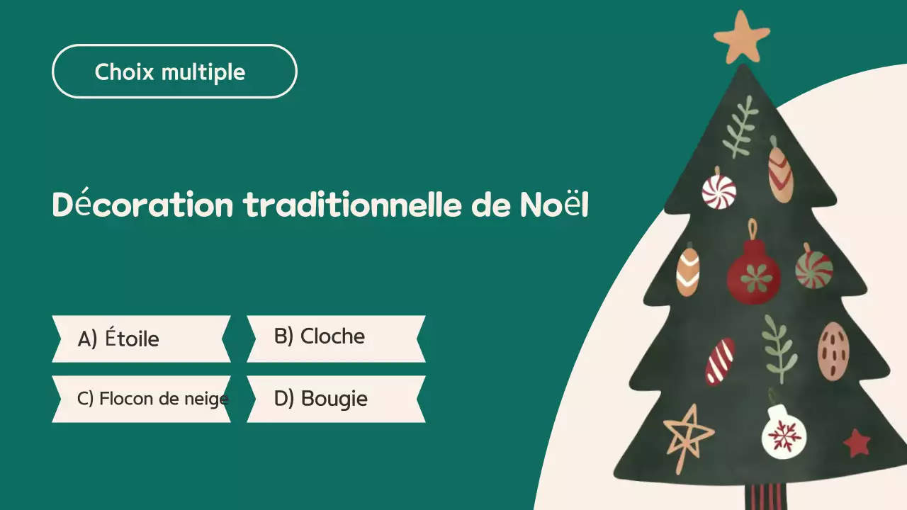 Red Beige Illustration Christmas Quiz