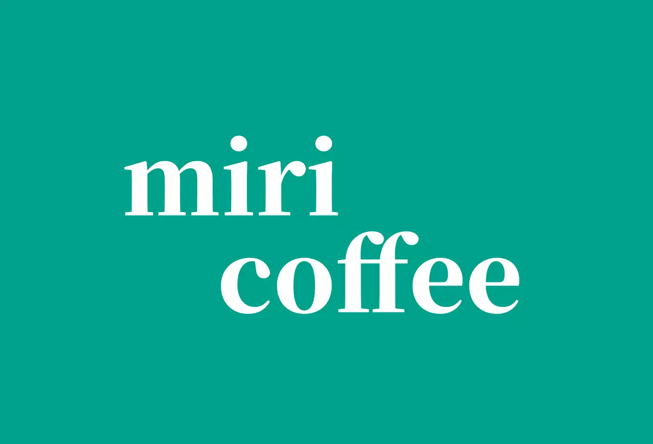 緑 シンプル カフェ ロゴ