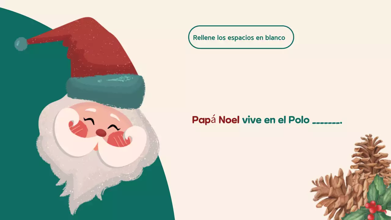Rojo Beige Ilustración Christmas Quiz
