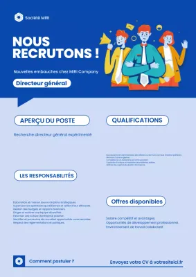 simple blue nous recrutons