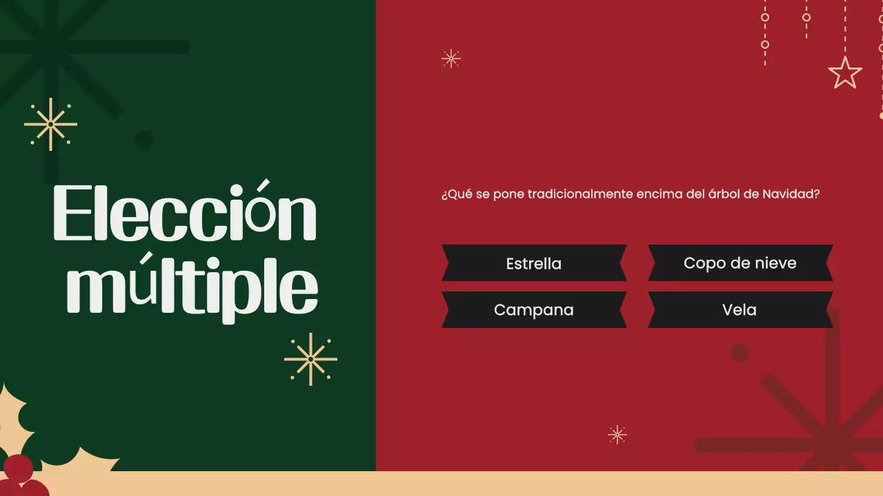 preguntas festivas de navidad verde