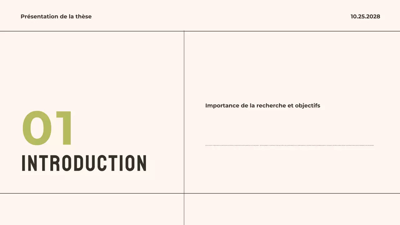 Présentation de la thèse sur la modernité verte