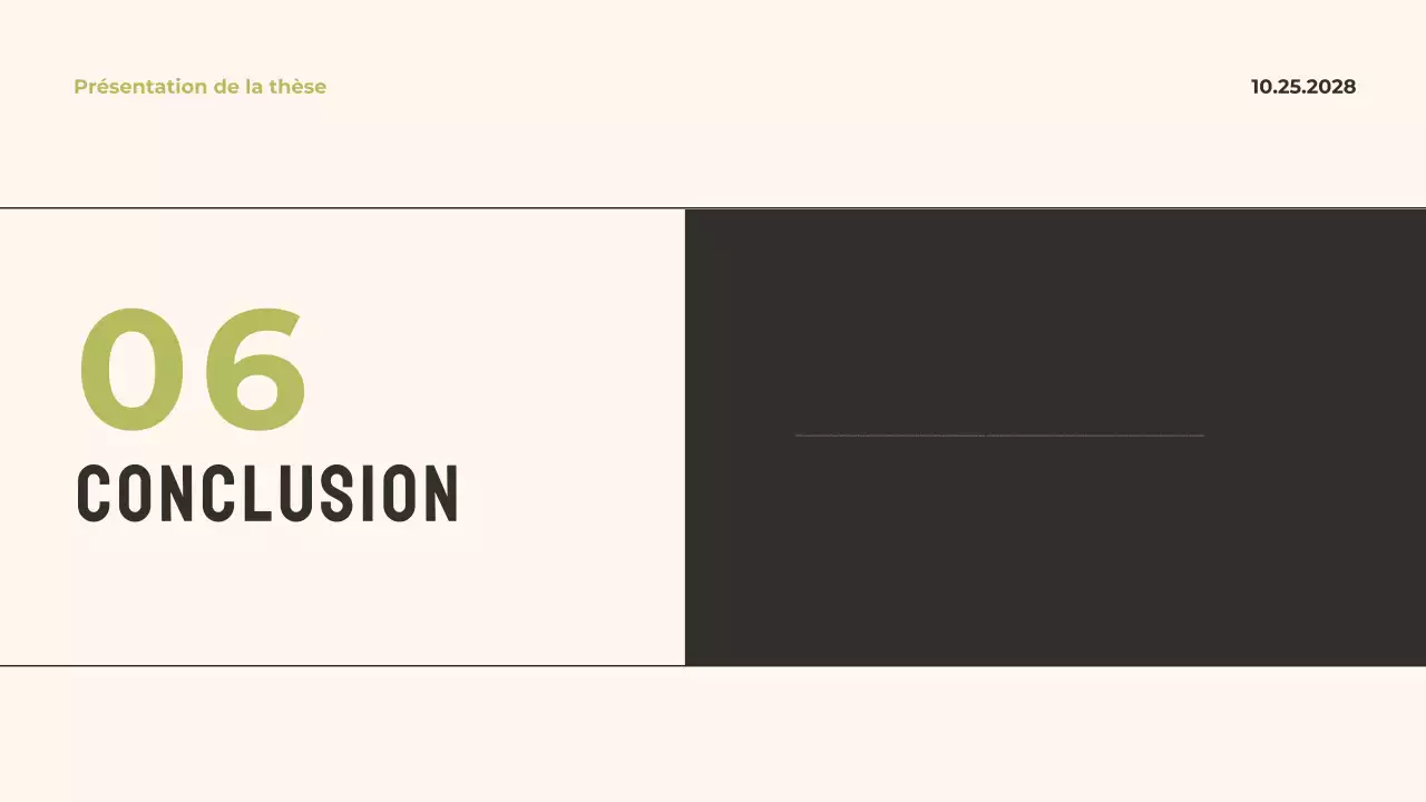 Présentation de la thèse sur la modernité verte