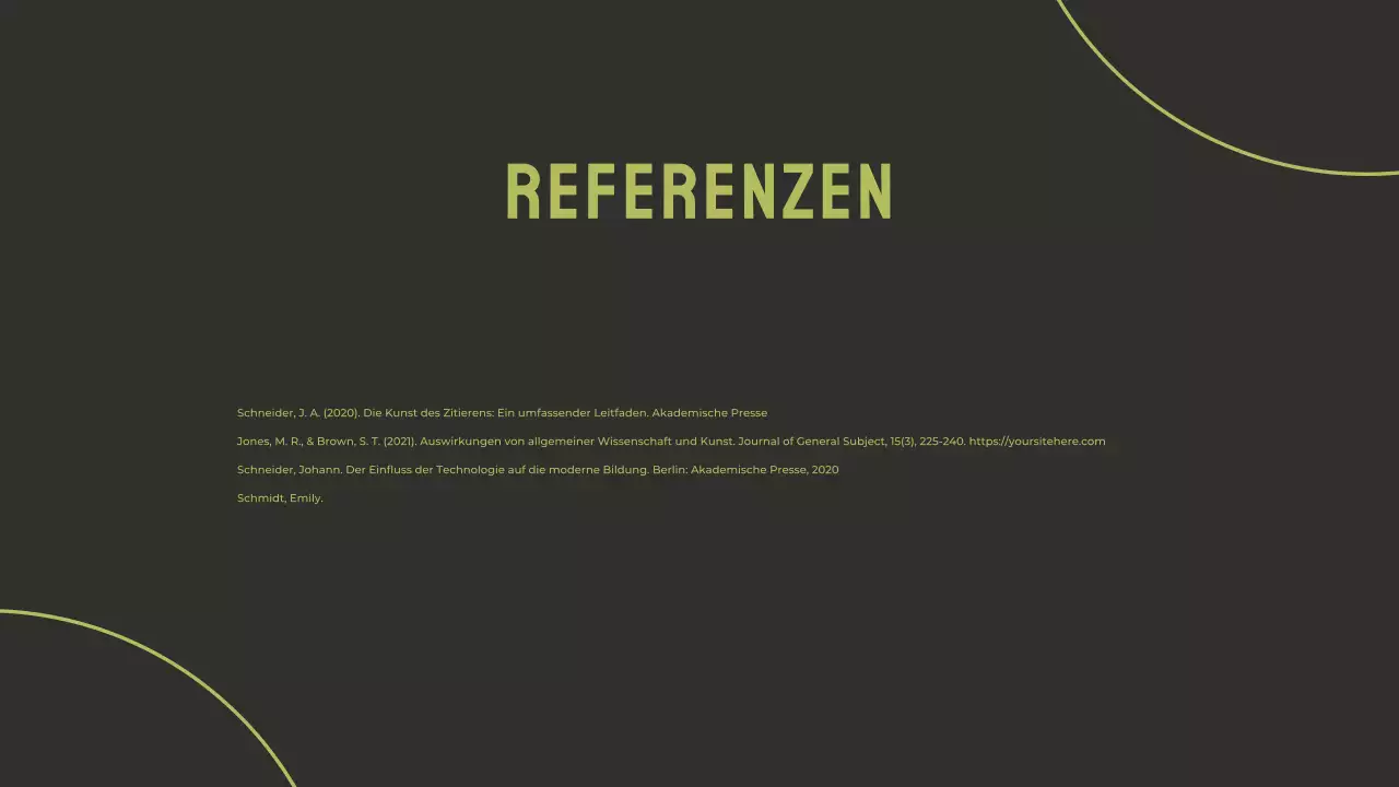 Green Modern Thesis Präsentation