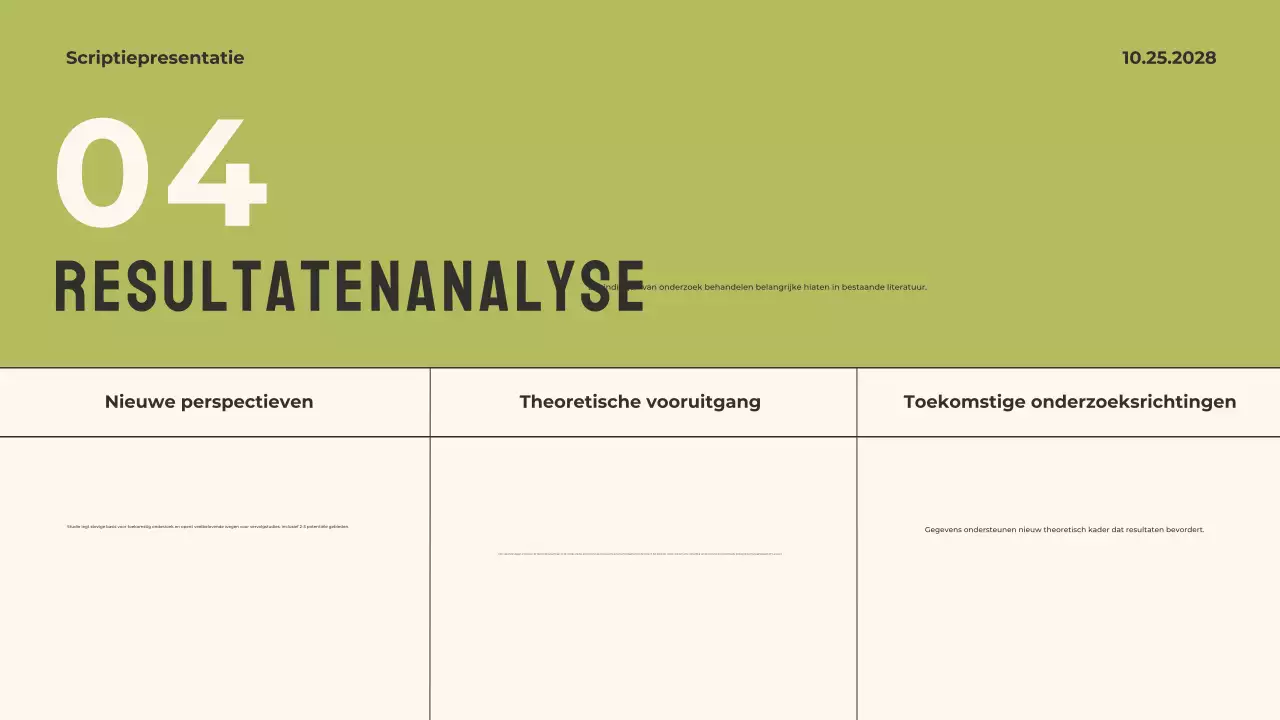 Groen Modern Proefschrift Presentatie