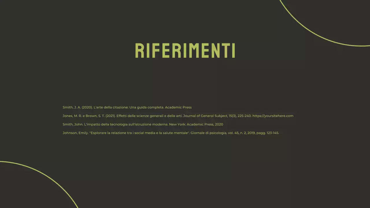 Presentazione della tesi Green Modern