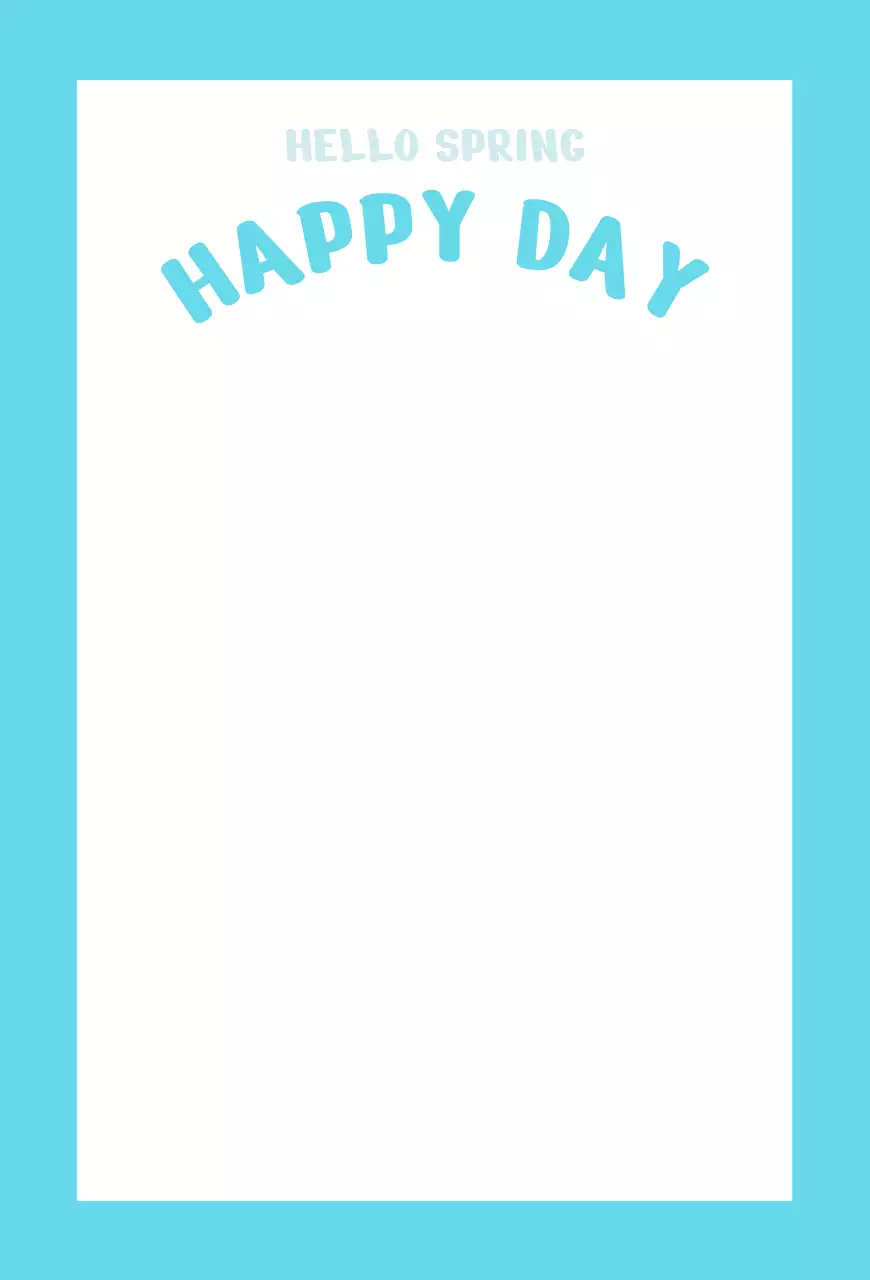 하늘색 아기자기한 봄 귀여운 곰돌이 일러스트