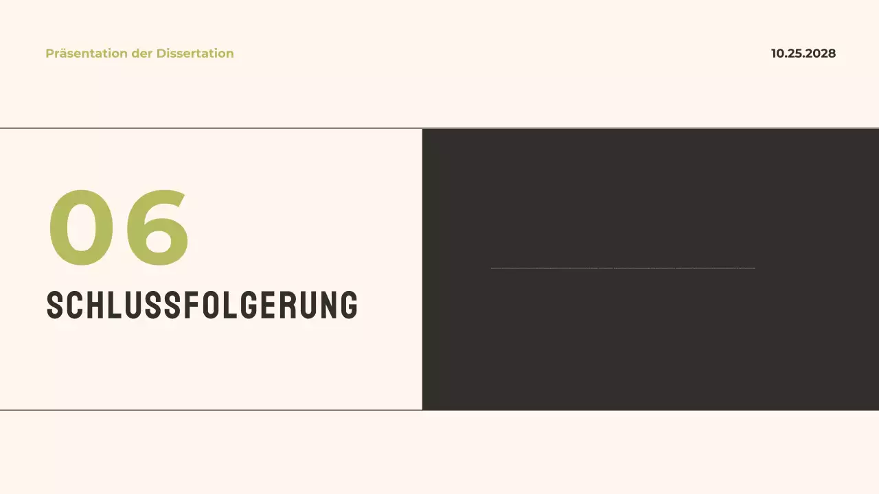 Green Modern Thesis Präsentation