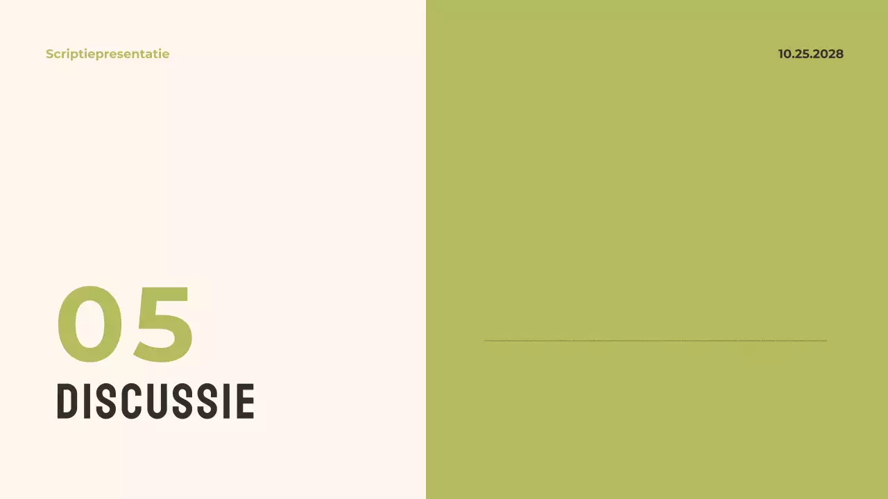 Groen Modern Proefschrift Presentatie