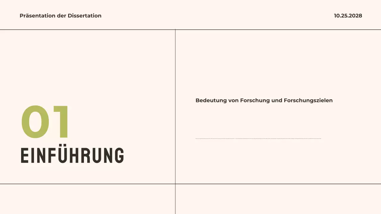 Green Modern Thesis Präsentation