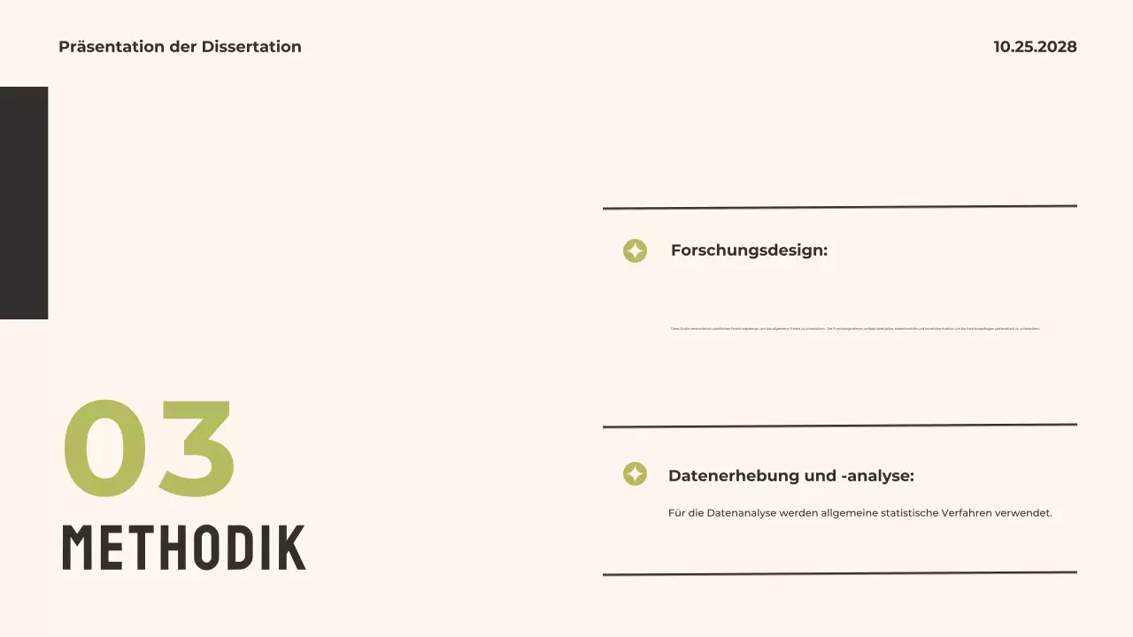 Green Modern Thesis Präsentation