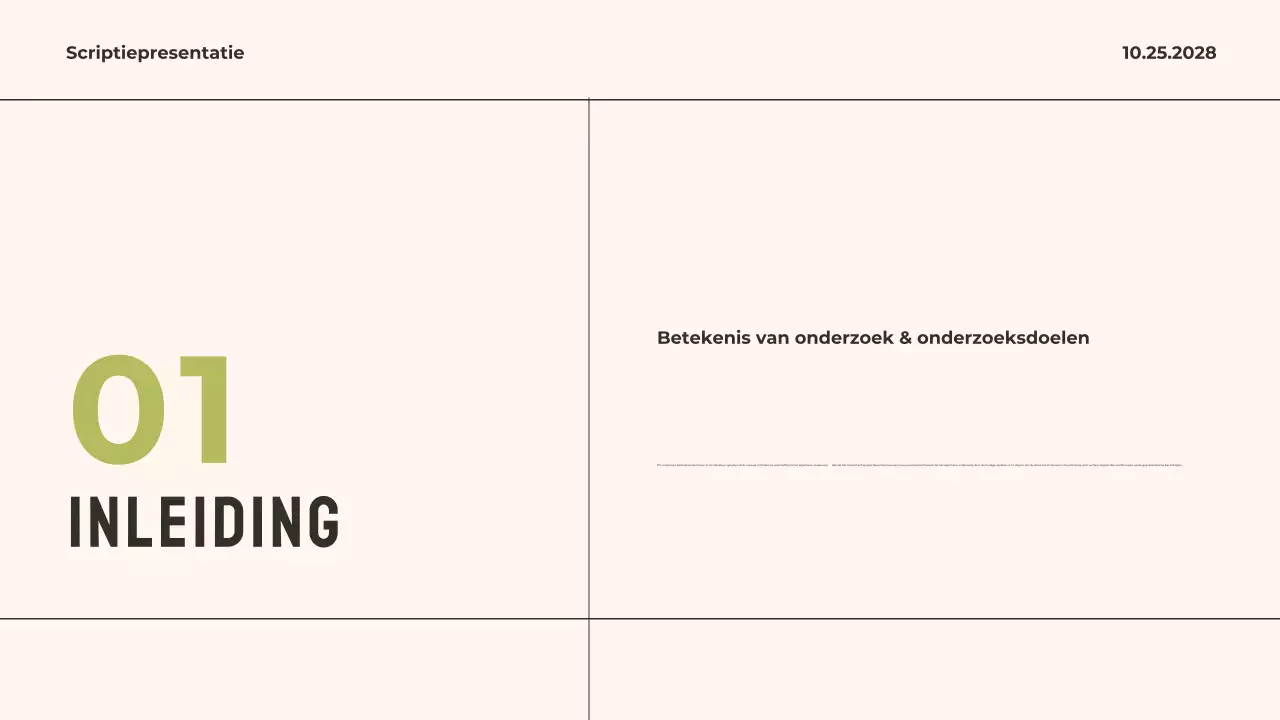 Groen Modern Proefschrift Presentatie