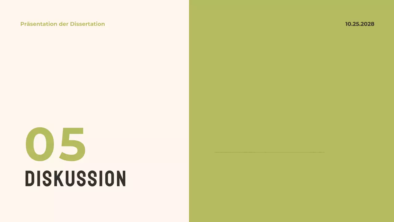 Green Modern Thesis Präsentation