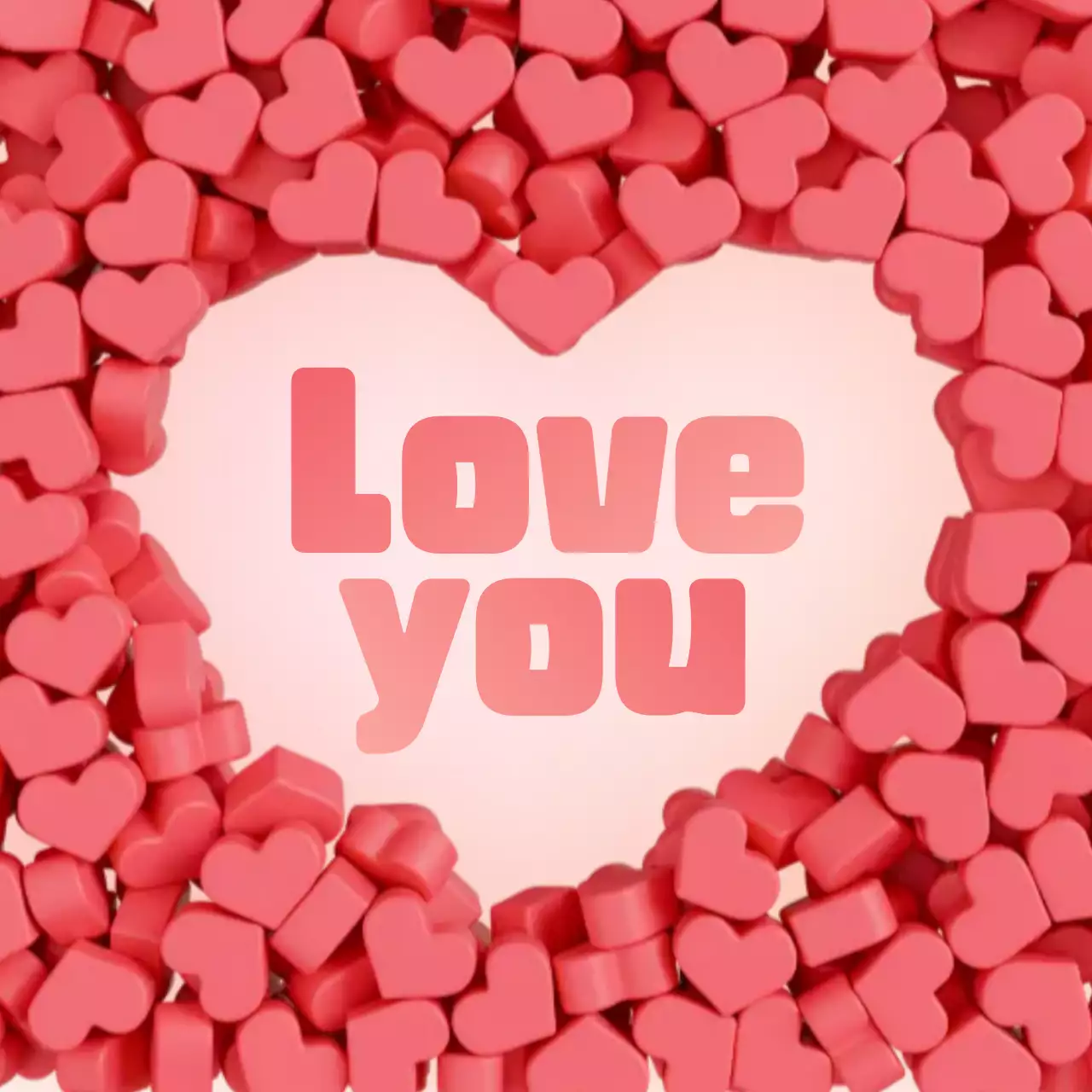 하트 팝 사랑 엽서