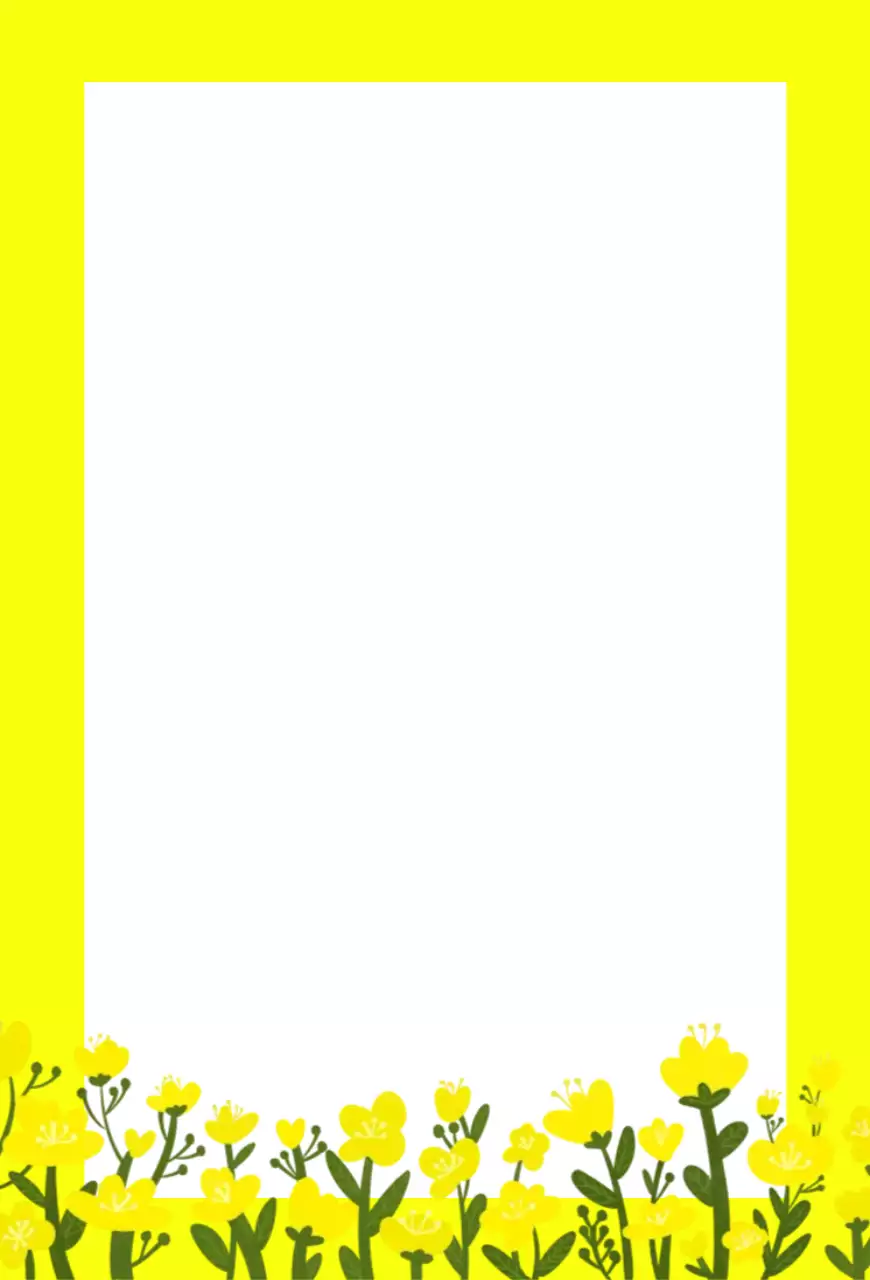 하늘색 아기자기한 봄 일러스트