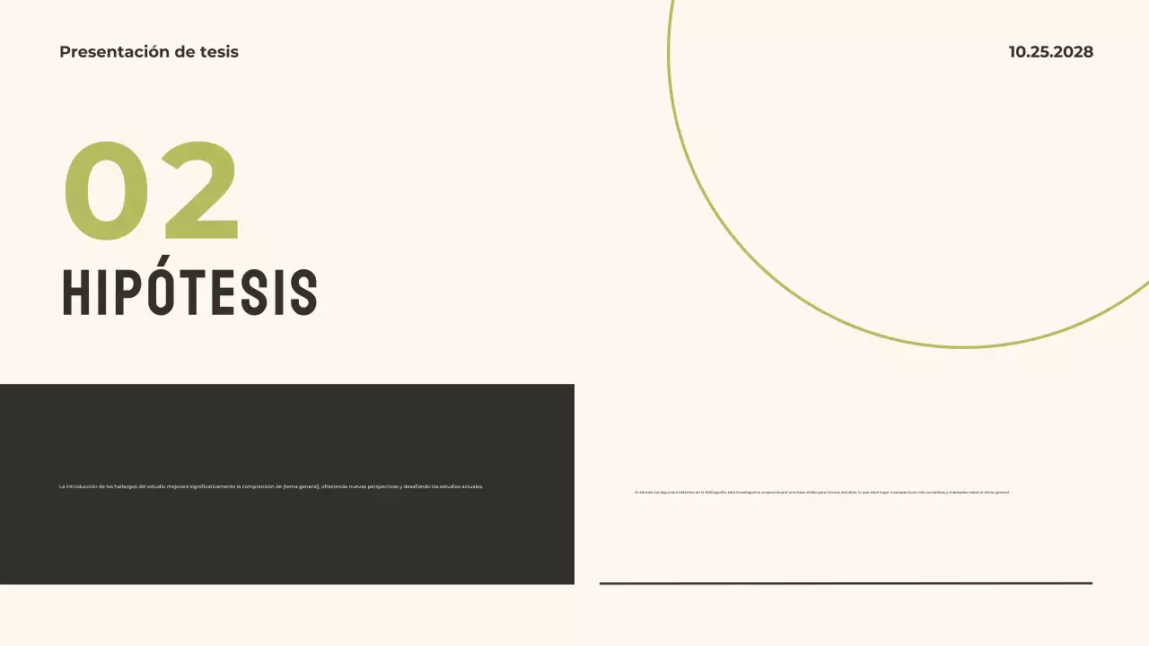 Presentación de la tesis Green Modern