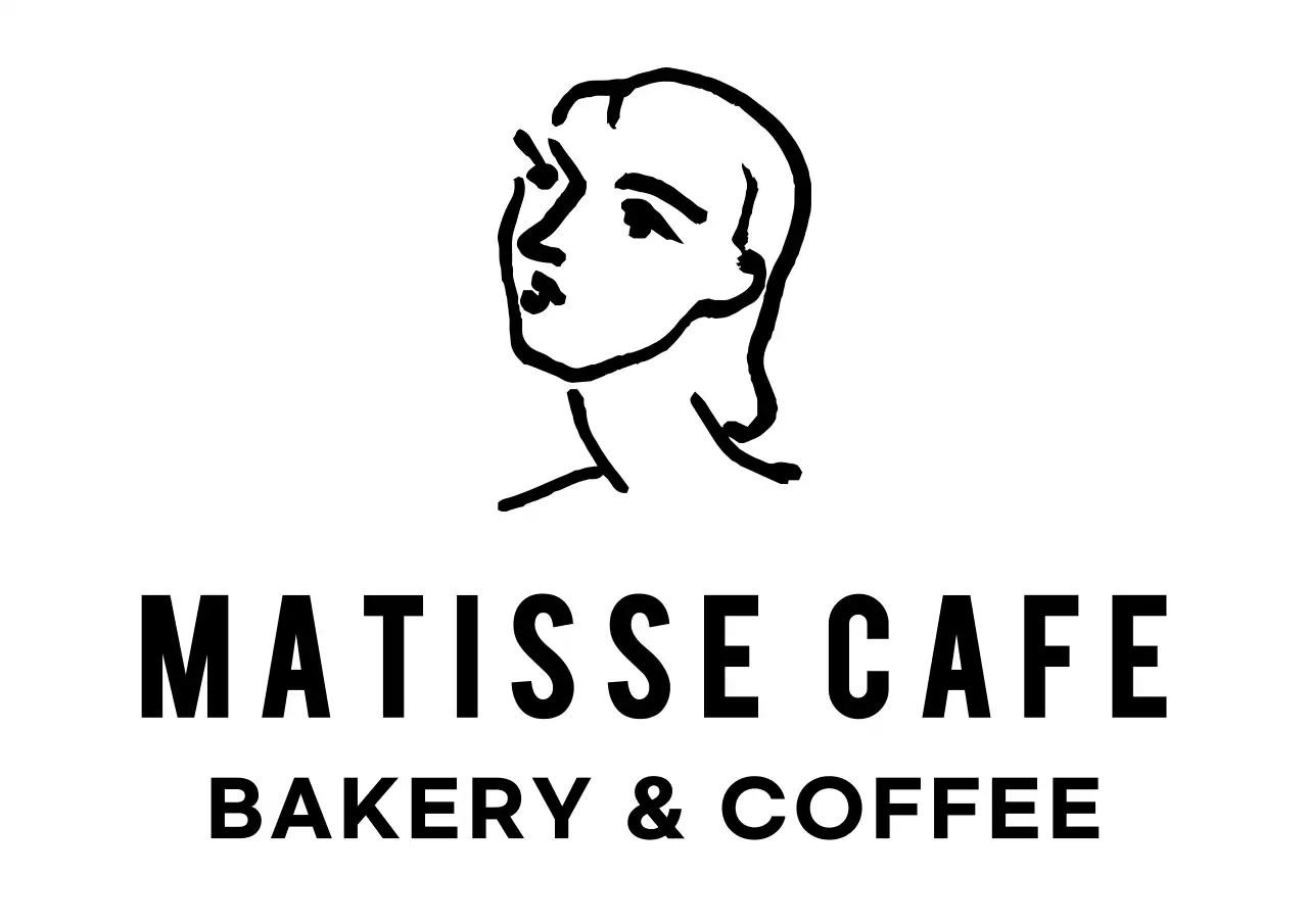 黒 手書き カフェ ロゴ