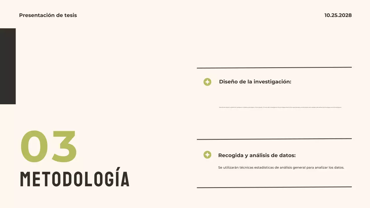 Presentación de la tesis Green Modern