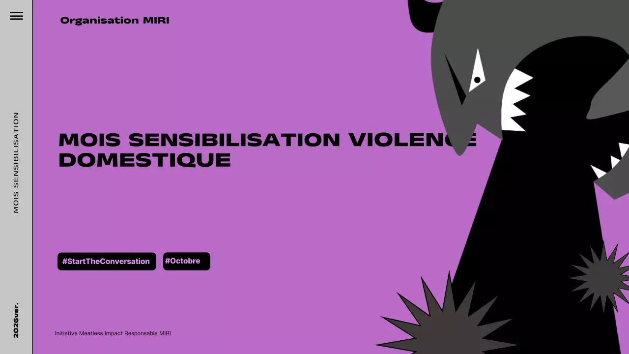 Présentation de sensibilisation moderne à la couleur violette