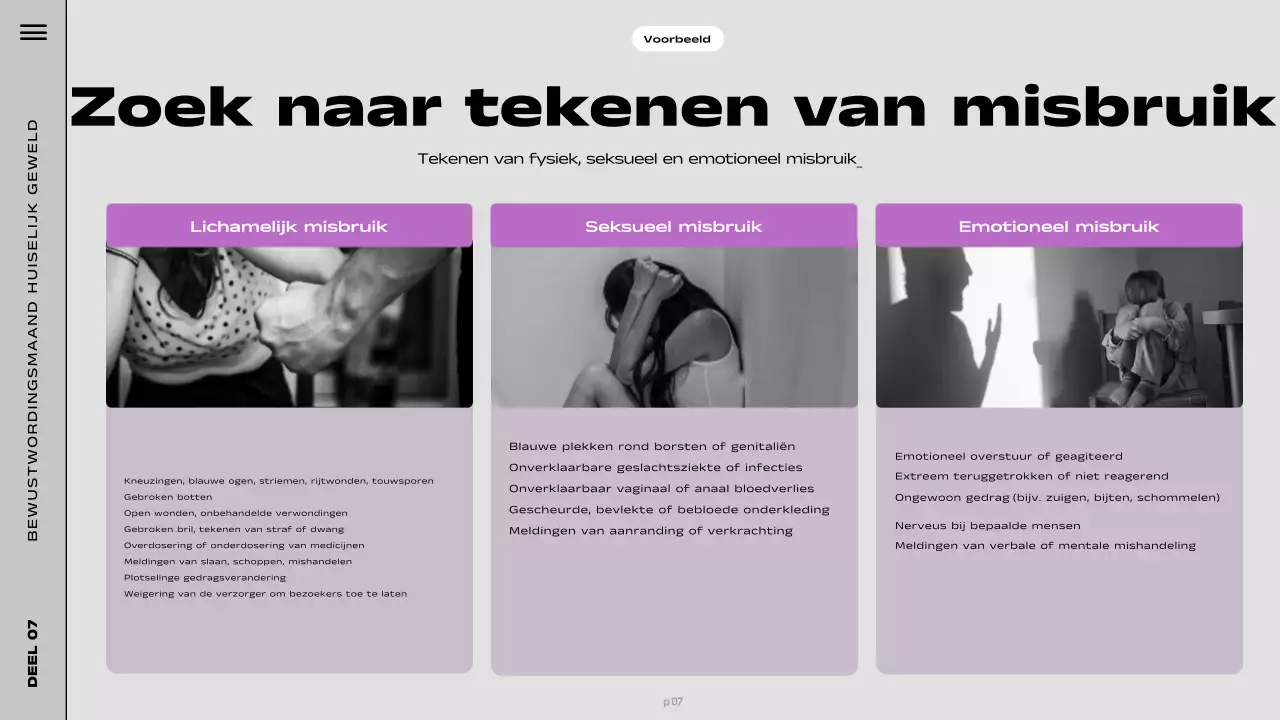 presentatie paars modern bewustzijn