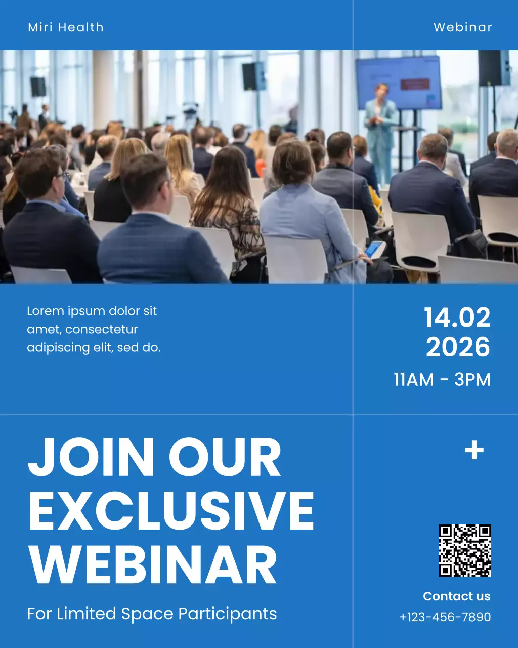 Bài đăng trên Instagram về sự kiện Hội thảo trực tuyến Xanh và Trắng