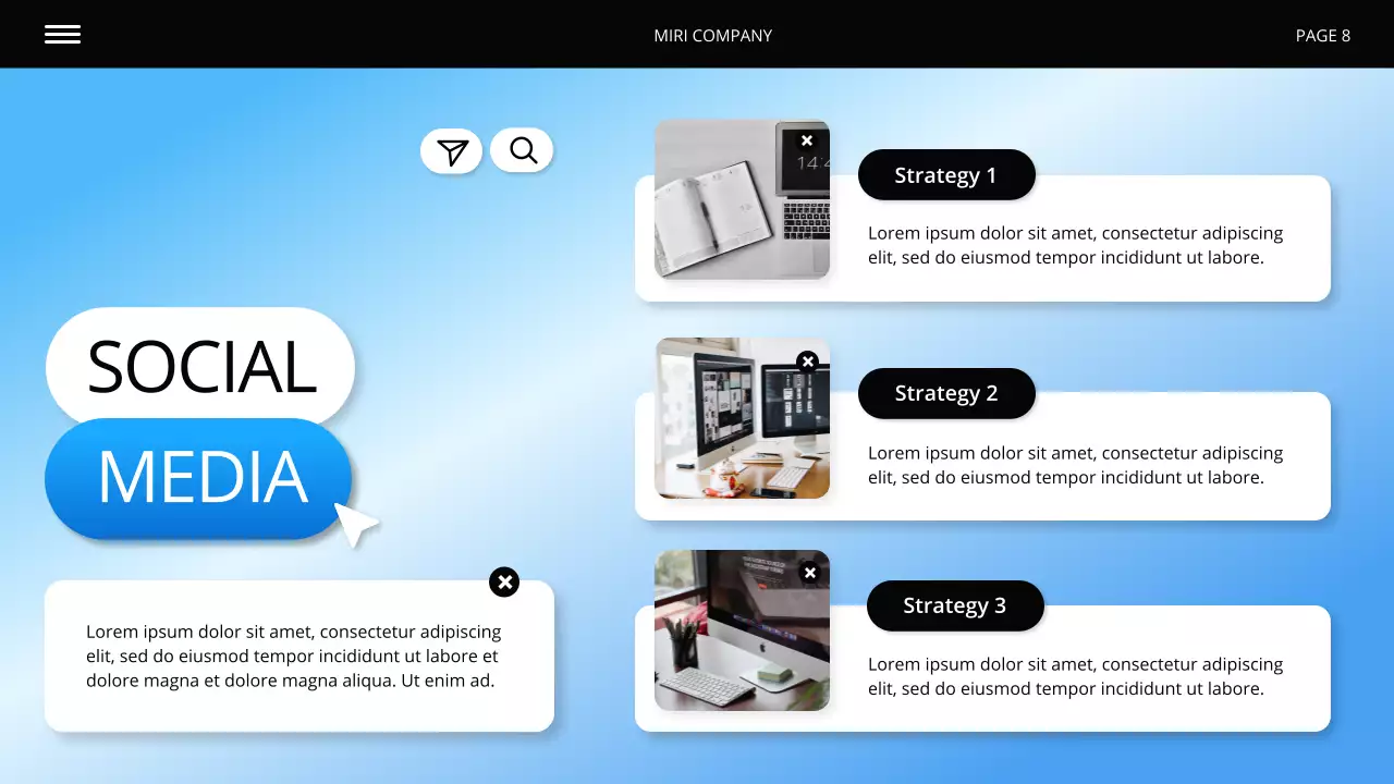 Blue and White Digital Marketing Presentation