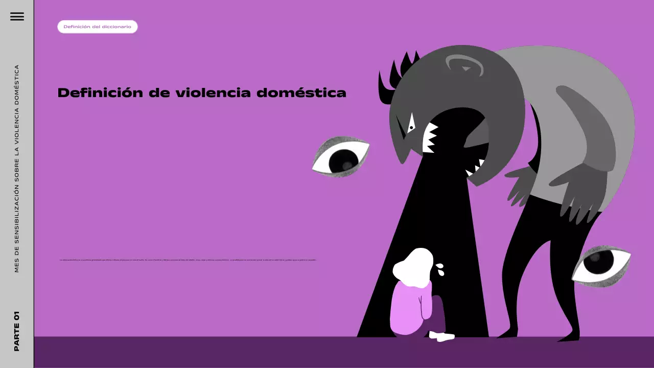 purple modern awareness presentation