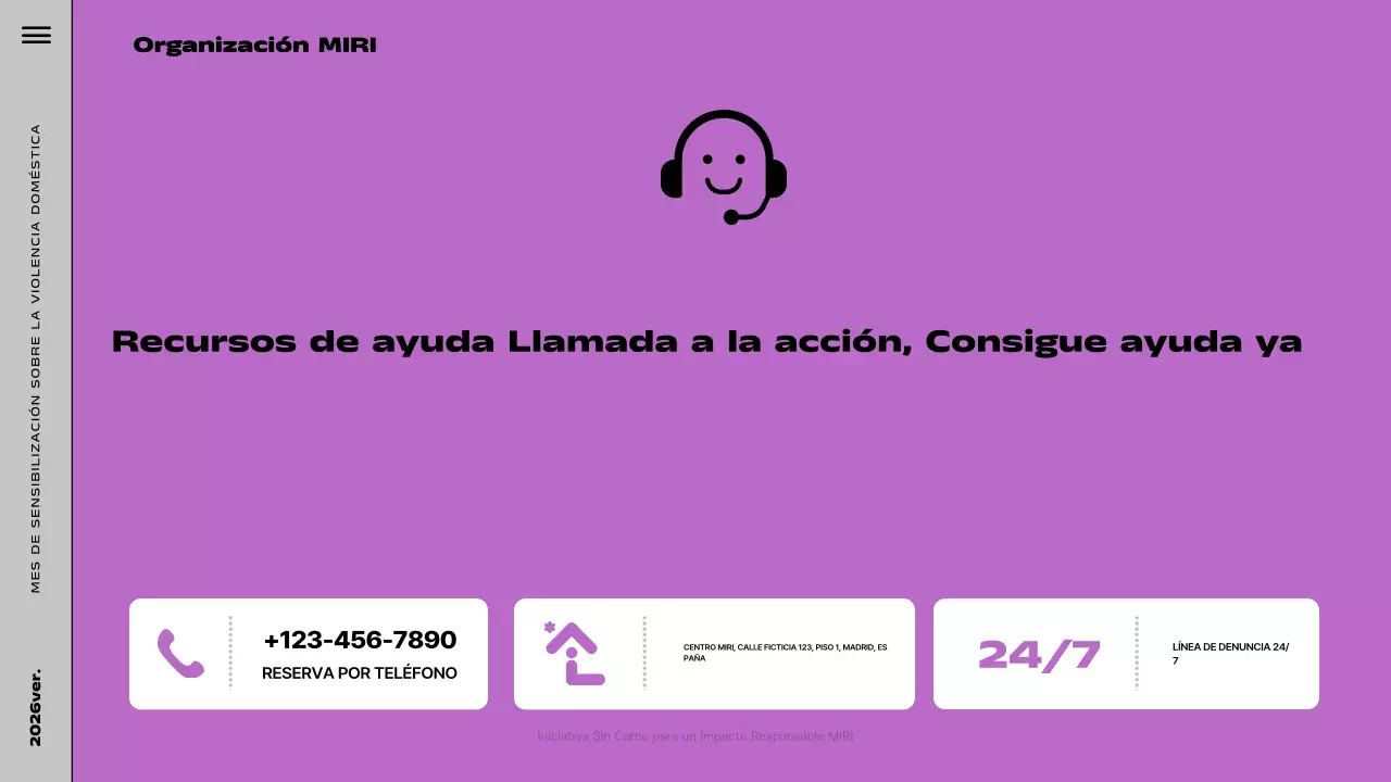 purple modern awareness presentation