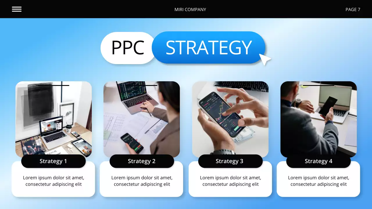 Blue and White Digital Marketing Presentation