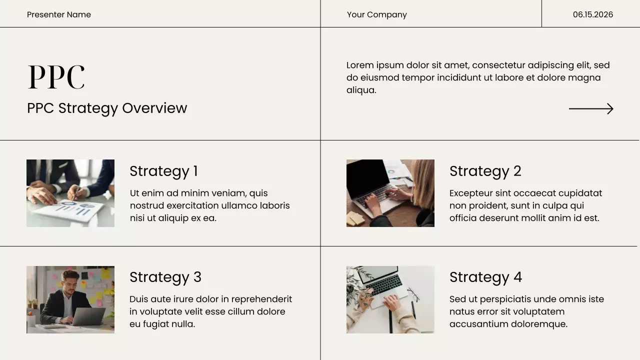 Beige Digital Marketing For Success Business Plan Presentation