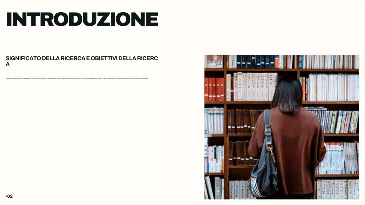 Presentazione della tesi professionale Beige