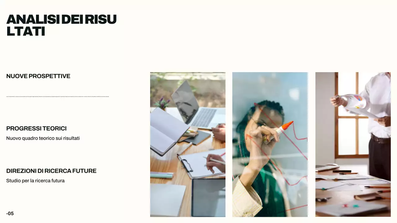 Presentazione della tesi professionale Beige