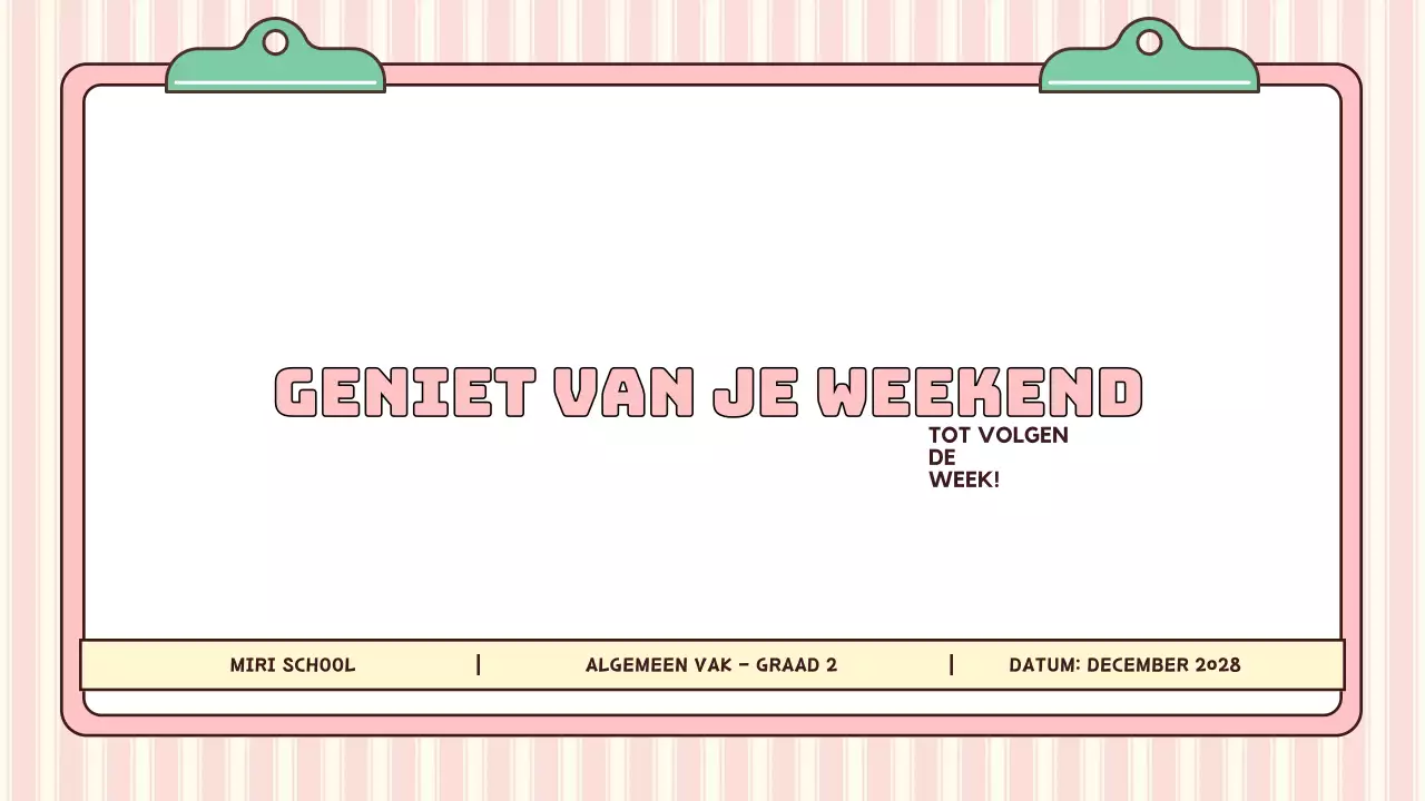 roze moderne schoolagenda