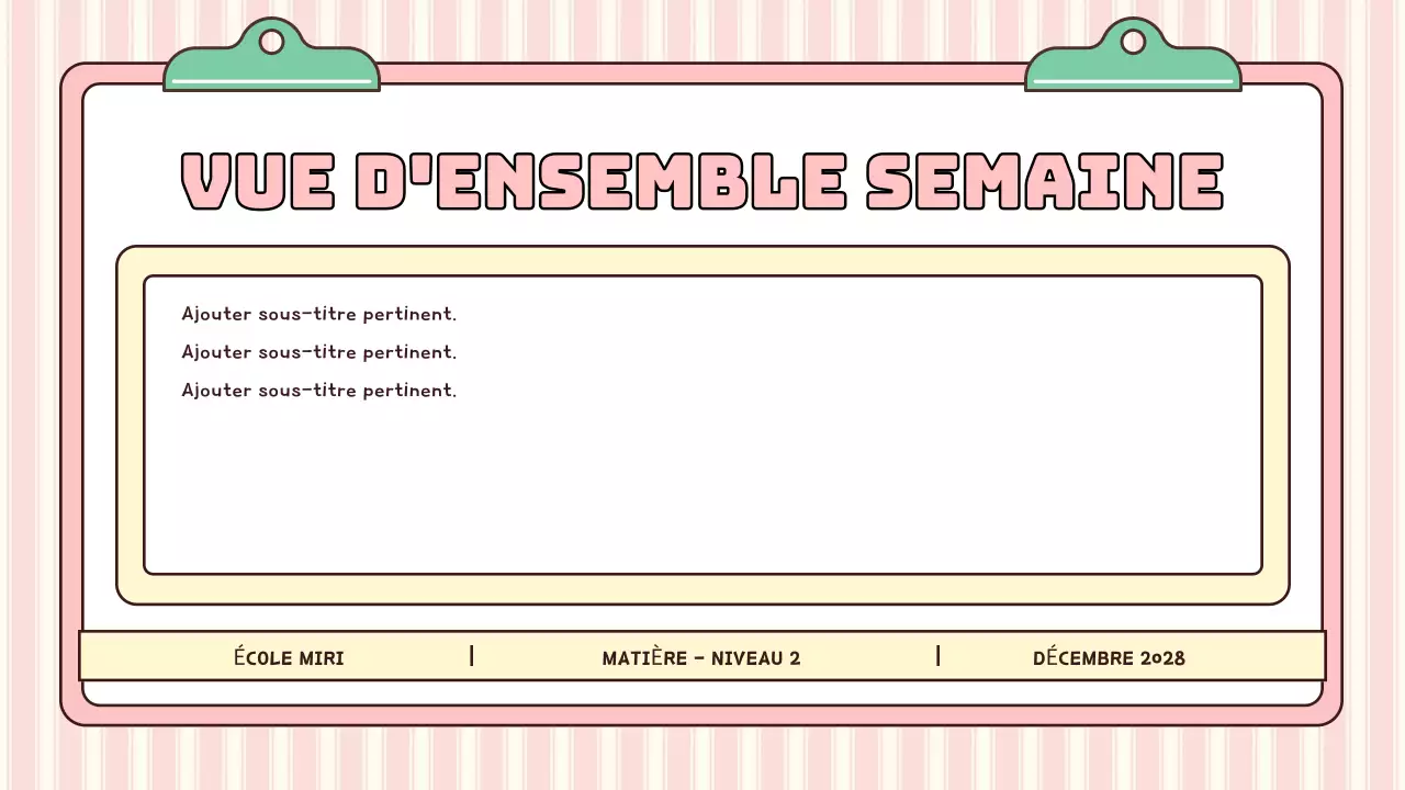 agenda scolaire rose moderne