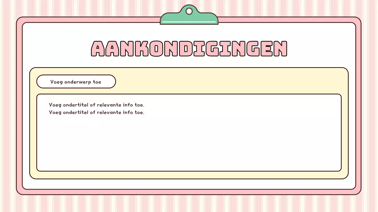 roze moderne schoolagenda