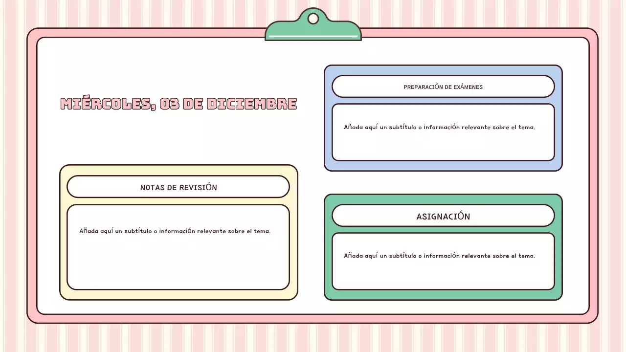 agenda escolar moderna rosa