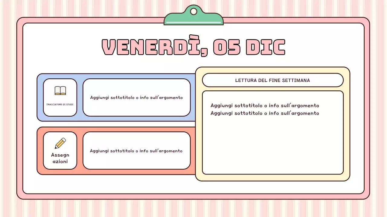 agenda scolastica moderna rosa