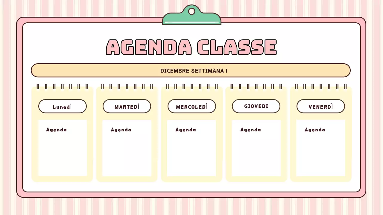 agenda scolastica moderna rosa