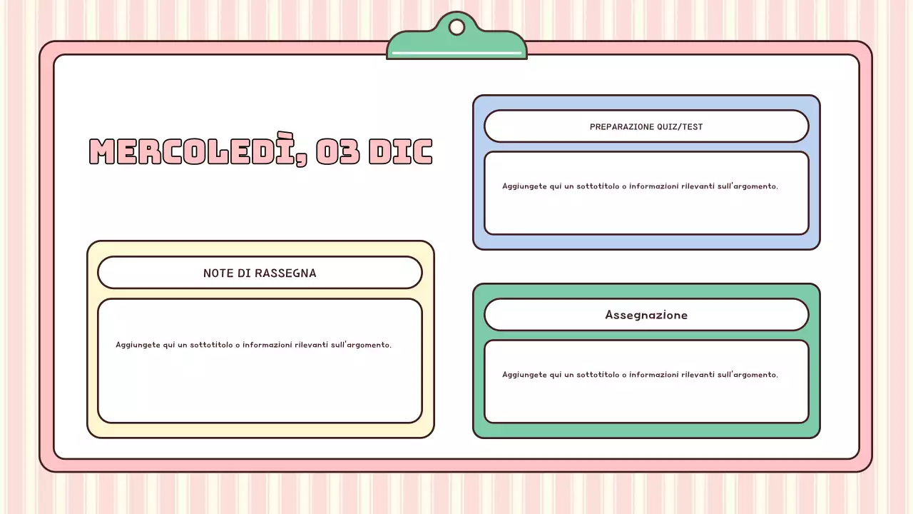 agenda scolastica moderna rosa