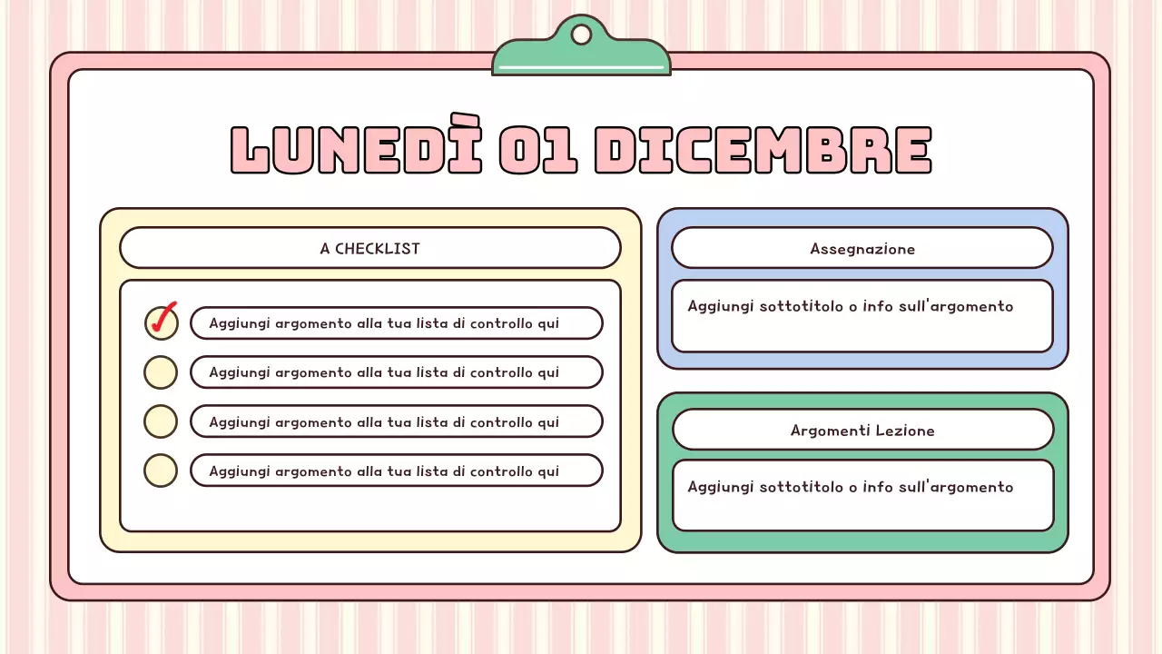 agenda scolastica moderna rosa