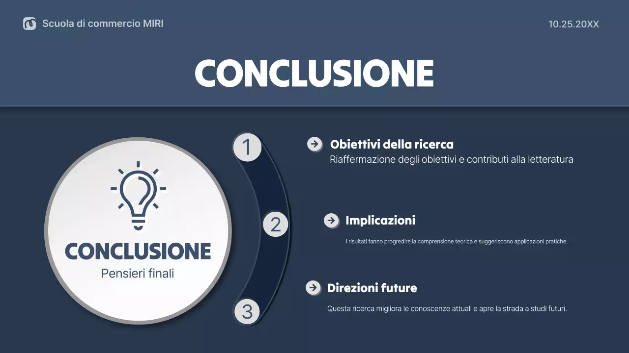 impaginazione della tesi professionale della marina