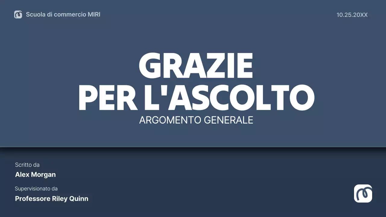 impaginazione della tesi professionale della marina