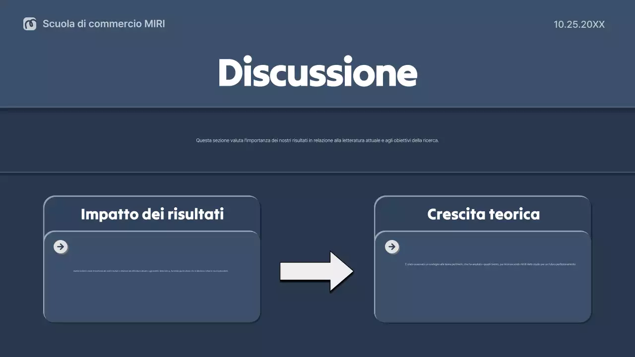impaginazione della tesi professionale della marina